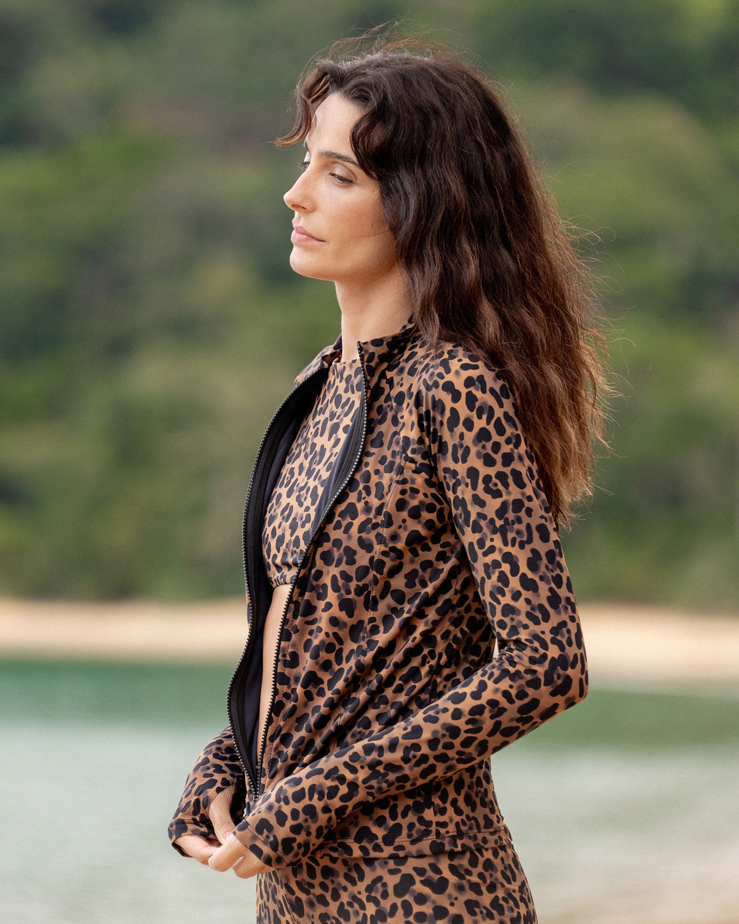 Leopard Print Sports Jacket
