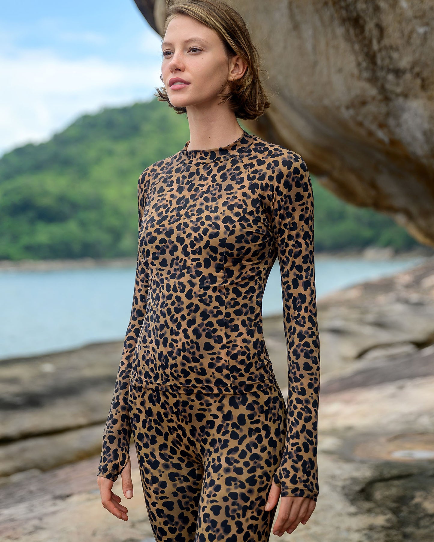 Camiseta proteção solar UV manga longa