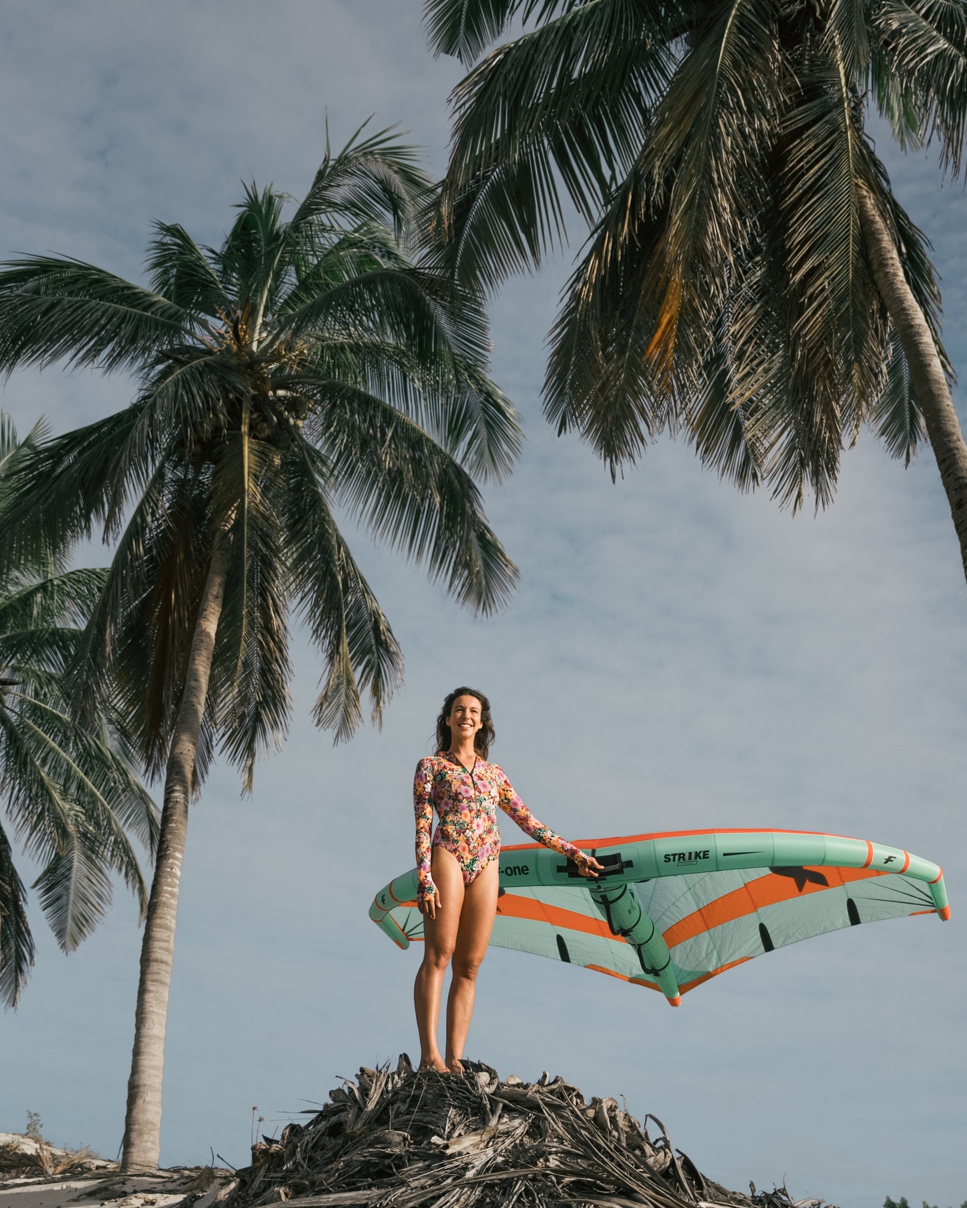 Maiô manga longa com proteção UV
