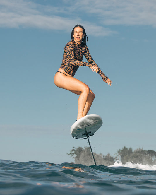 Women's Long Sleeve T-Shirt UV Leopard Print