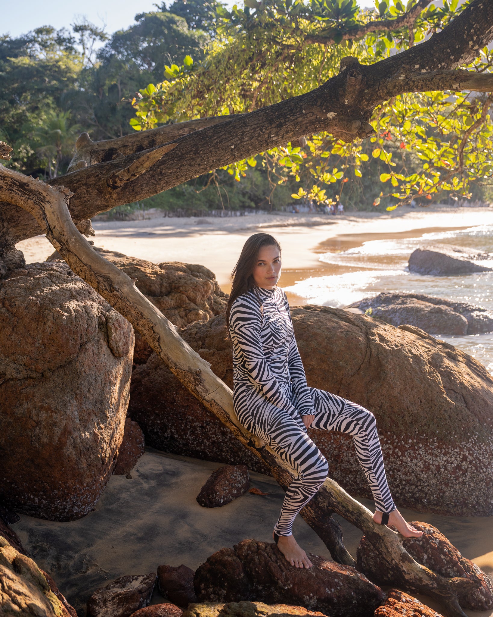 Macacão esportivo com proteção UV