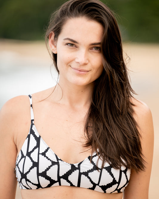 Marcela Geometric Bikini Top