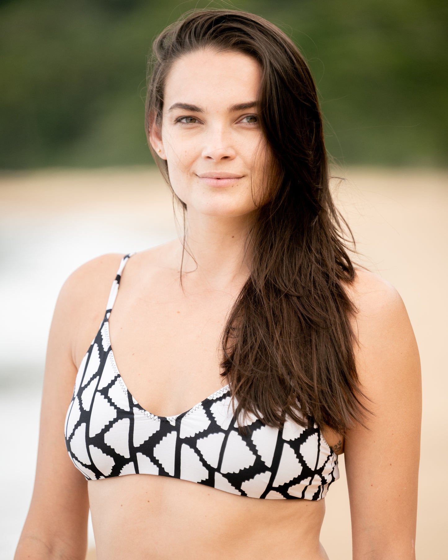 Marcela Geometric Bikini Top