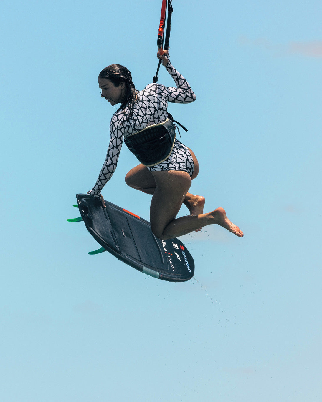 Lily Geometric Long Sleeve Swimsuit